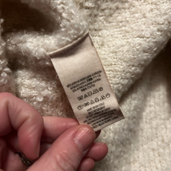 Free People Chanel Ivory Textured Sweater size medium - Picture 4 of 6
